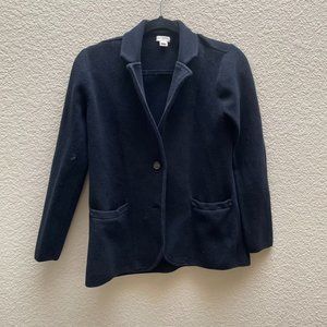 J Crew Sweater Blazer Black Size XS